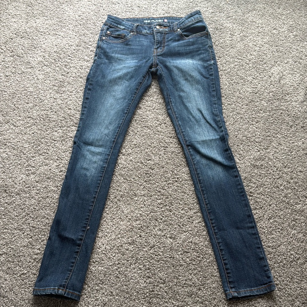 Stretch nine planet skinny jeans